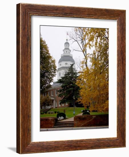 State House 1772-1779, and US Capitol from 1783 to 1784, Maryland, USA-Scott T. Smith-Framed Photographic Print