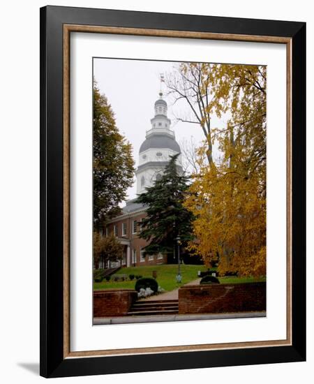 State House 1772-1779, and US Capitol from 1783 to 1784, Maryland, USA-Scott T. Smith-Framed Photographic Print