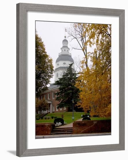 State House 1772-1779, and US Capitol from 1783 to 1784, Maryland, USA-Scott T. Smith-Framed Photographic Print