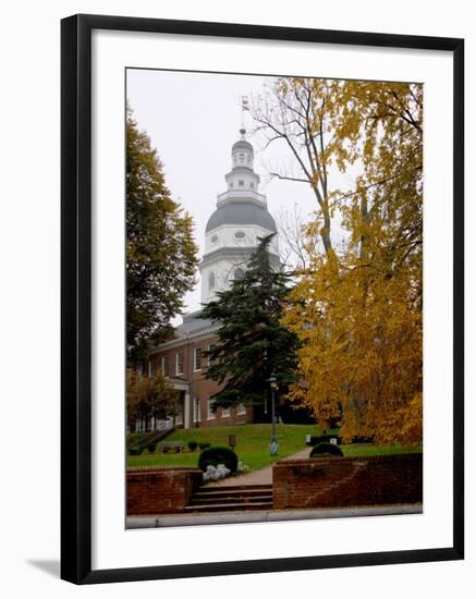 State House 1772-1779, and US Capitol from 1783 to 1784, Maryland, USA-Scott T. Smith-Framed Photographic Print