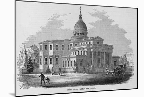 State House, Trenton, New Jersey.-null-Mounted Giclee Print