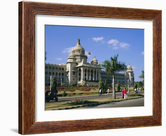 State Legislature & Secretariat Building, Bangalore, Karnataka State, India-Jenny Pate-Framed Photographic Print