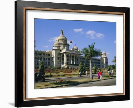 State Legislature & Secretariat Building, Bangalore, Karnataka State, India-Jenny Pate-Framed Photographic Print