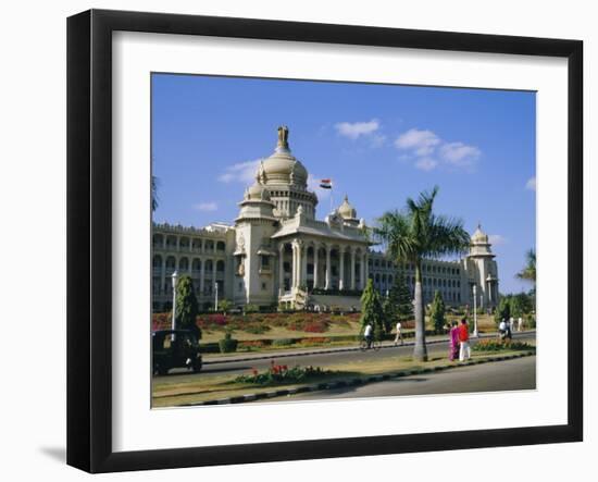 State Legislature & Secretariat Building, Bangalore, Karnataka State, India-Jenny Pate-Framed Photographic Print