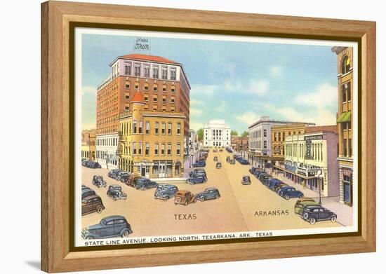 State Line Avenue, Texarkana-null-Framed Stretched Canvas