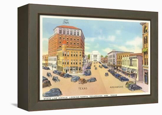 State Line Avenue, Texarkana-null-Framed Stretched Canvas