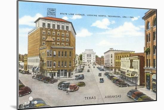 State Line Avenue, Texarkana-null-Mounted Art Print