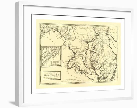 State of Maryland, c.1795-Mathew Carey-Framed Art Print