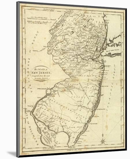 State of New Jersey, c.1796-John Reid-Mounted Art Print