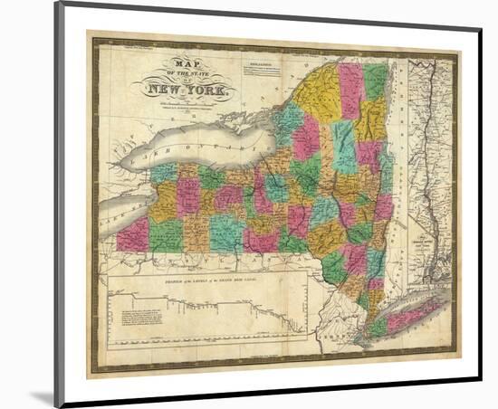 State of New York, c.1831-Samuel Augustus Mitchell-Mounted Art Print