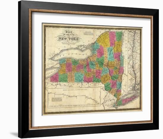 State of New York, c.1831-Samuel Augustus Mitchell-Framed Art Print