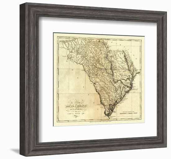 State of South Carolina, c.1795-Mathew Carey-Framed Art Print