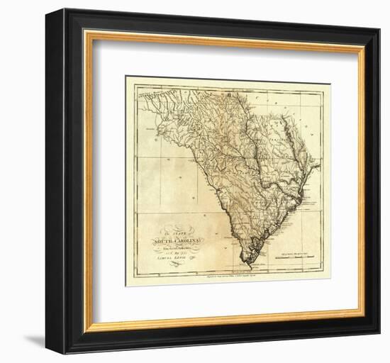 State of South Carolina, c.1795-Mathew Carey-Framed Art Print