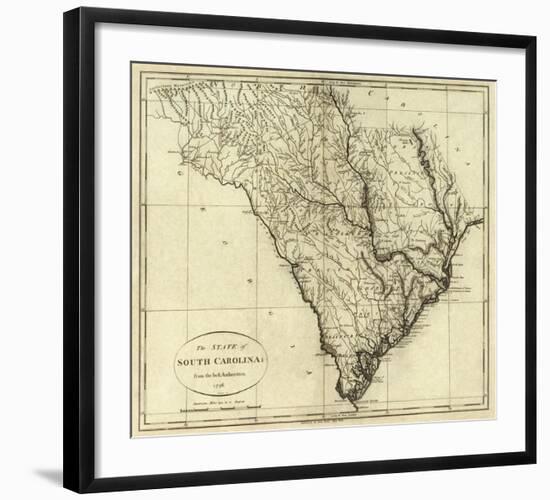 State of South Carolina, c.1796-John Reid-Framed Art Print