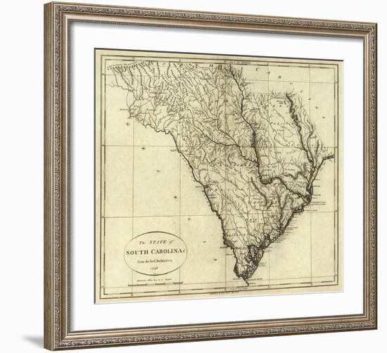 State of South Carolina, c.1796-John Reid-Framed Art Print