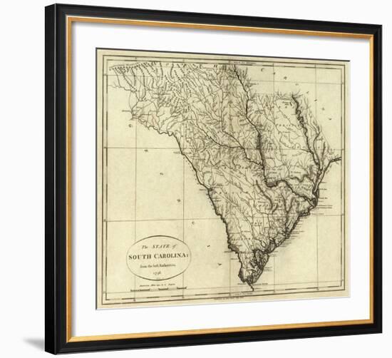 State of South Carolina, c.1796-John Reid-Framed Art Print