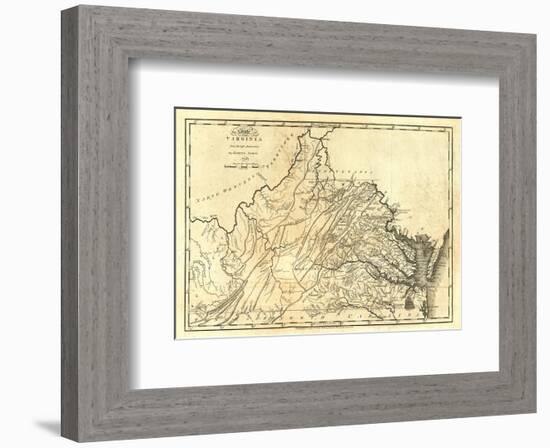 State of Virginia, c.1795-Mathew Carey-Framed Art Print