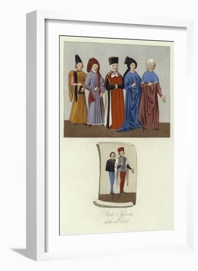 State Officers of the 15th Century-null-Framed Giclee Print