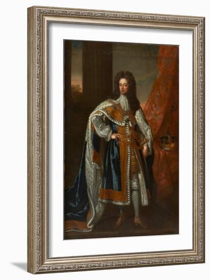 State Portrait of King William III-Godfrey Kneller-Framed Giclee Print