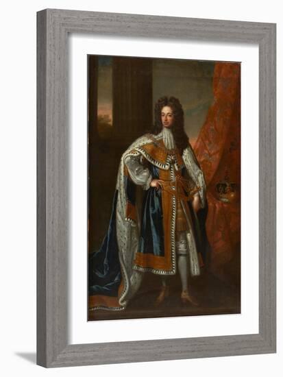 State Portrait of King William III-Godfrey Kneller-Framed Giclee Print