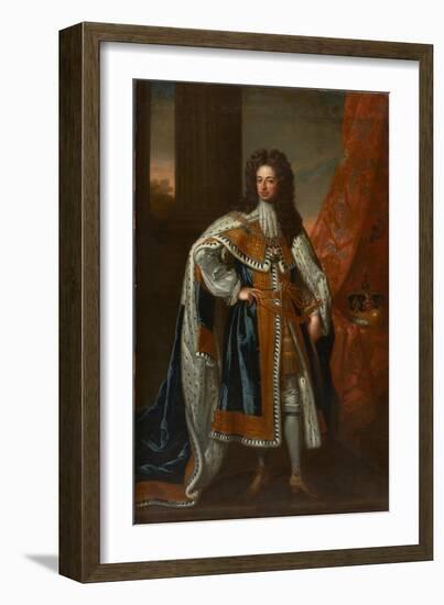 State Portrait of King William III-Godfrey Kneller-Framed Giclee Print