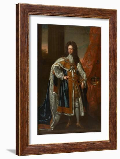 State Portrait of King William III-Godfrey Kneller-Framed Giclee Print