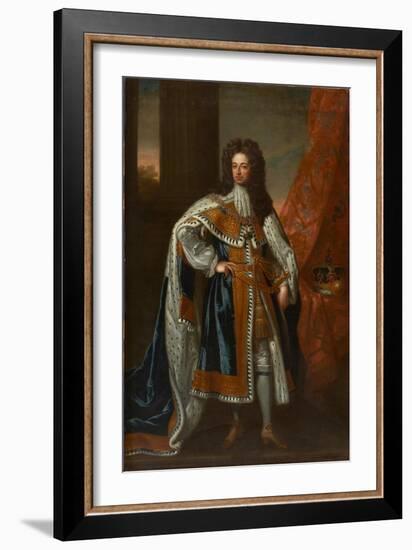 State Portrait of King William III-Godfrey Kneller-Framed Giclee Print