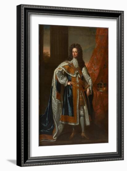 State Portrait of King William III-Godfrey Kneller-Framed Giclee Print