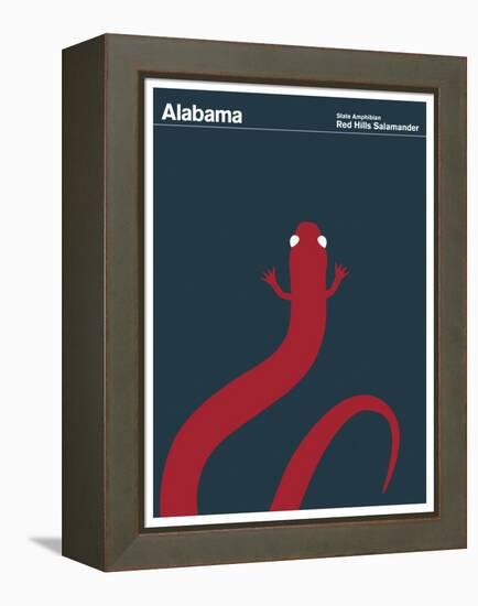 State Poster AL Alabama-null-Framed Premier Image Canvas