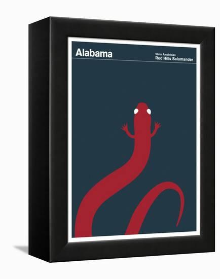 State Poster AL Alabama-null-Framed Premier Image Canvas