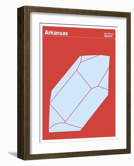 State Poster AR Arkansas-null-Framed Giclee Print