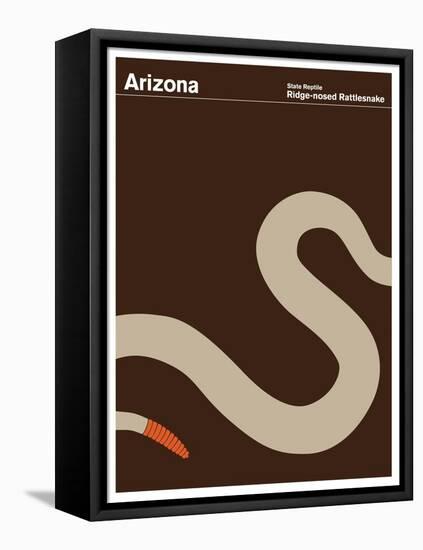 State Poster AZ Arizona-null-Framed Premier Image Canvas