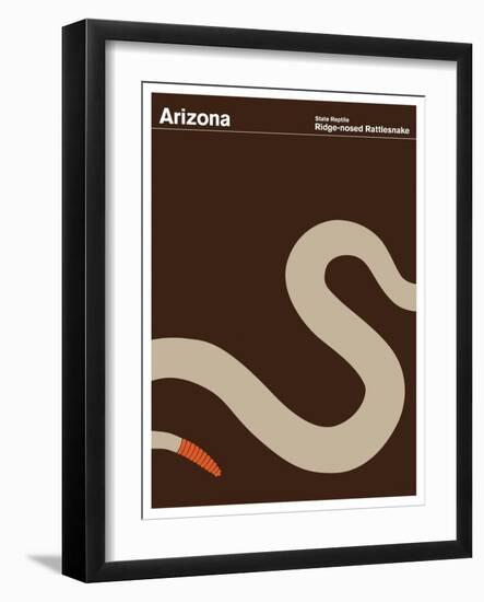 State Poster AZ Arizona-null-Framed Giclee Print