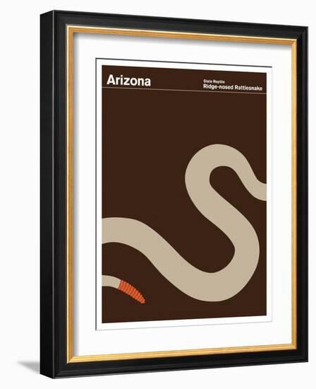 State Poster AZ Arizona-null-Framed Giclee Print