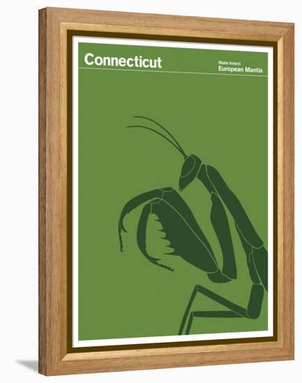 State Poster CT Connecticut-null-Framed Premier Image Canvas
