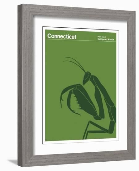 State Poster CT Connecticut-null-Framed Giclee Print
