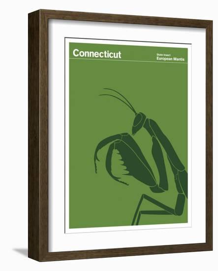 State Poster CT Connecticut-null-Framed Giclee Print