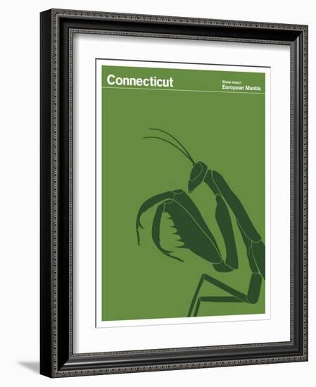 State Poster CT Connecticut-null-Framed Giclee Print