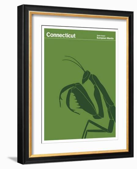 State Poster CT Connecticut-null-Framed Giclee Print