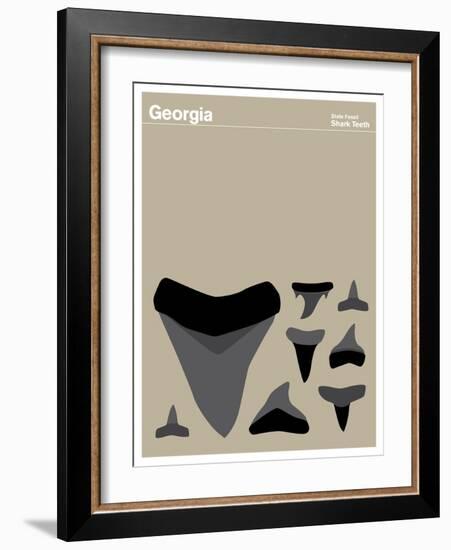 State Poster GA Georgia-null-Framed Giclee Print