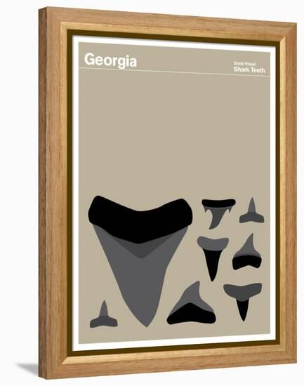 State Poster GA Georgia-null-Framed Premier Image Canvas