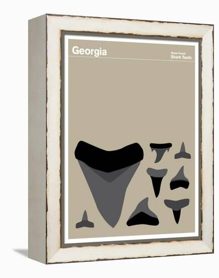 State Poster GA Georgia-null-Framed Premier Image Canvas