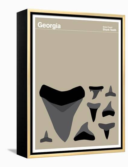 State Poster GA Georgia-null-Framed Premier Image Canvas