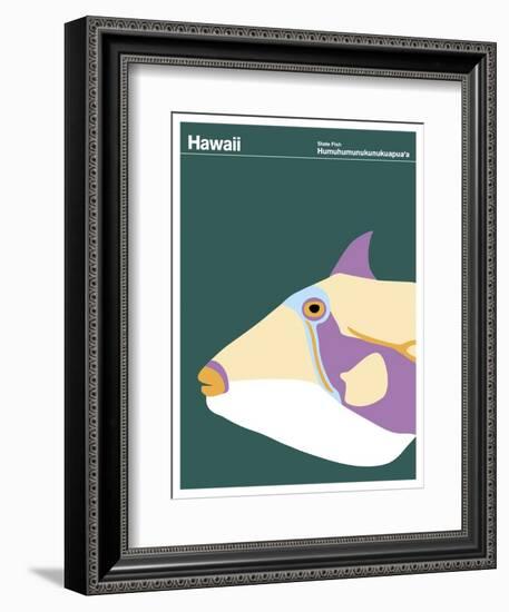 State Poster HI Hawaii-null-Framed Giclee Print