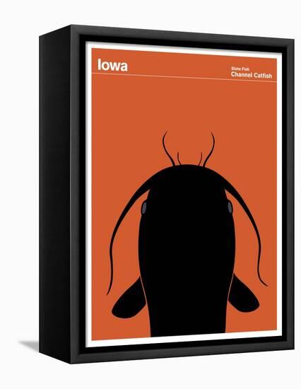 State Poster IA Iowa-null-Framed Premier Image Canvas
