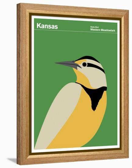 State Poster KS Kansas-null-Framed Premier Image Canvas