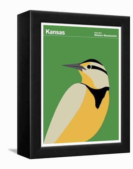 State Poster KS Kansas-null-Framed Premier Image Canvas