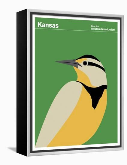 State Poster KS Kansas-null-Framed Premier Image Canvas