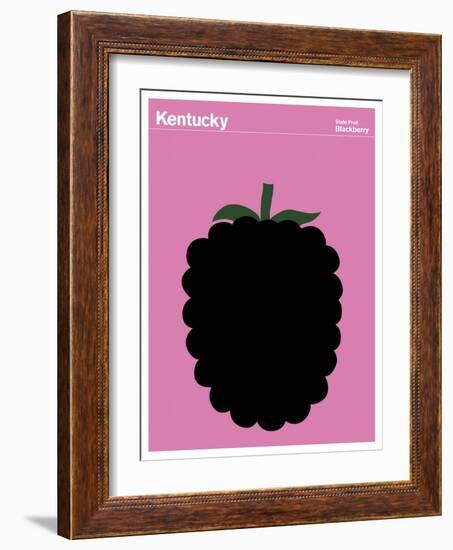 State Poster KY Kentucky-null-Framed Giclee Print