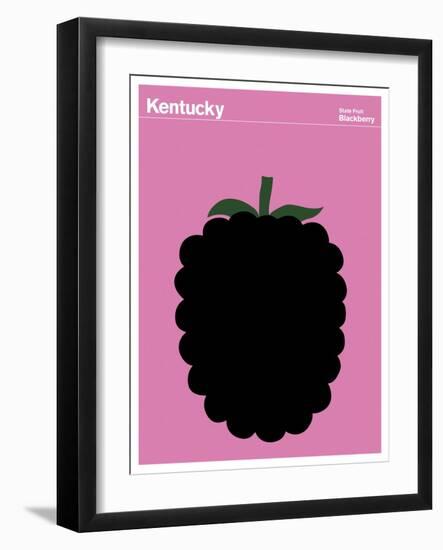 State Poster KY Kentucky-null-Framed Giclee Print